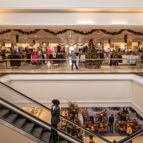 Shoppers peruse at a Von Maur store at the Oxmoor Mall on December 22, 2023 in Louisville, Kentucky.