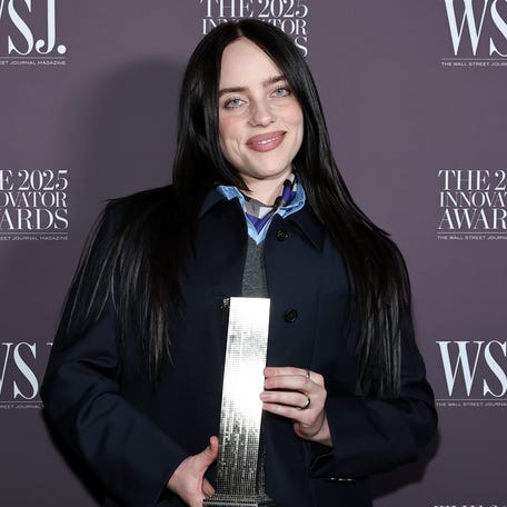 Billie Eilish attends the 2025 WSJ. Magazine Innovator Awards at MoMA in New York City on Oct. 29, 2025.