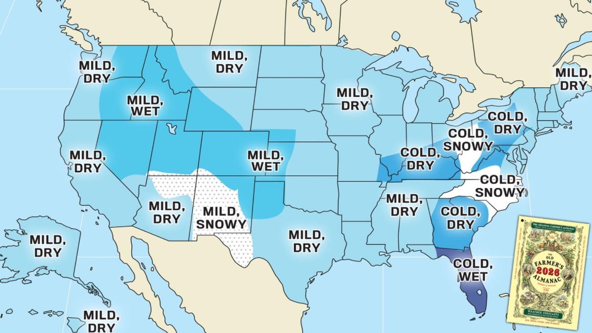 Image for Curious what to expect this winter? Check out The Old Farmer's Almanac forecast