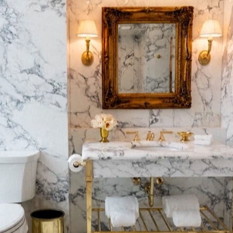 President Trump revealed one of his newest White House renovations in addition to the upcoming ballroom - The Lincoln Bathroom.