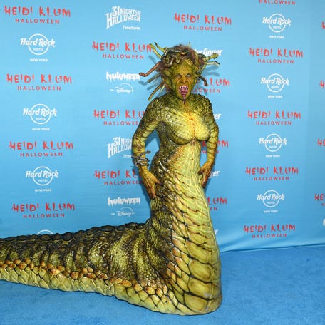 NEW YORK, NEW YORK - OCTOBER 31: Heidi Klum attends Heidi Klum's 24th Annual Halloween Party presented by Butterfinger and Huluween on Disney+ at Hard Rock Hotel New York on October 31, 2025 in New York City. (Photo by Noam Galai/Getty Images for Heidi Klum Halloween)