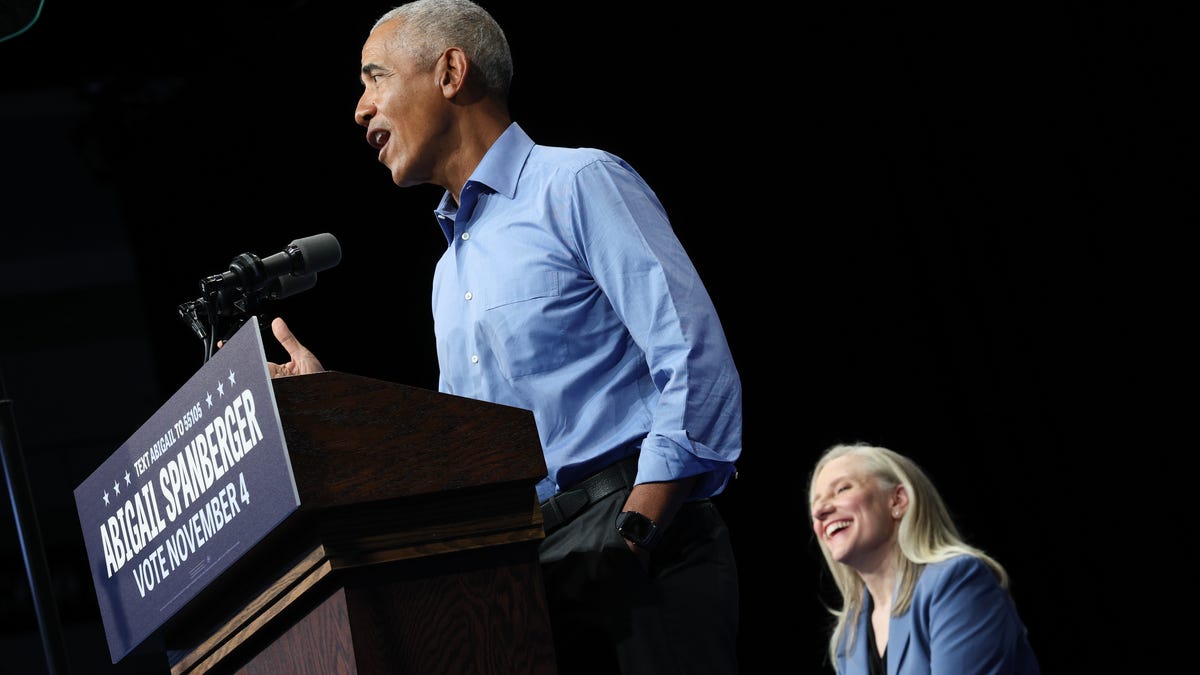 Obama rallies for Democratic governor candidates in New Jersey, Virginia Obama rallies for Democratic governor candidates in New Jersey, Virginia