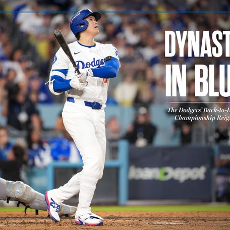 USA TODAY Sports has crafted a hardcover collector's book titled "Dynasty in Blue: The Dodgers' Back-to-Back Championship Reign." In 2025, the Los Angeles Dodgers became the first team to capture consecutive World Series championships in a quarter-century.