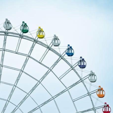 Two girls injured after falling off Ferris wheel at Louisiana festival, reports say.