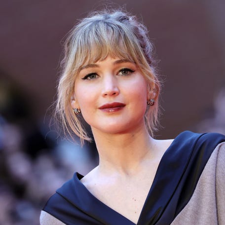 Jennifer Lawrence attends the "Die My Love" red carpet during the 20th Rome Film Festival at Auditorium Parco Della Musica on Oct. 20, 2025 in Rome, Italy.