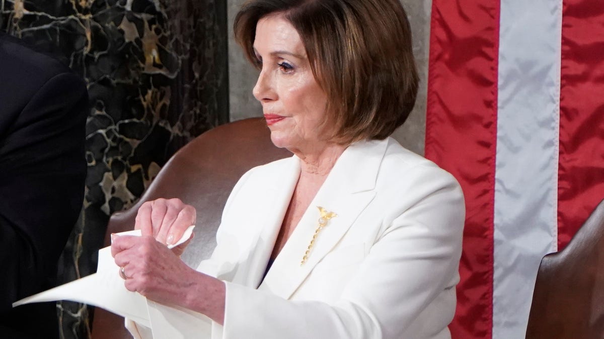 Nancy Pelosi rips Trump speech
