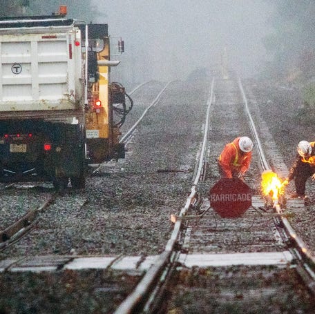 Railroad workers earn good salaries, and the job usually doesn't require a college degree.