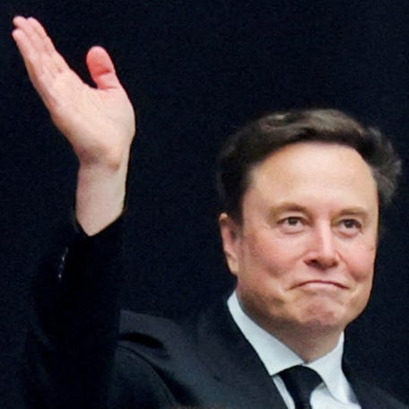 Tesla CEO Elon Musk attends a memorial service for slain conservative commentator Charlie Kirk at State Farm Stadium, in Glendale, Arizona, U.S., September 21, 2025.
