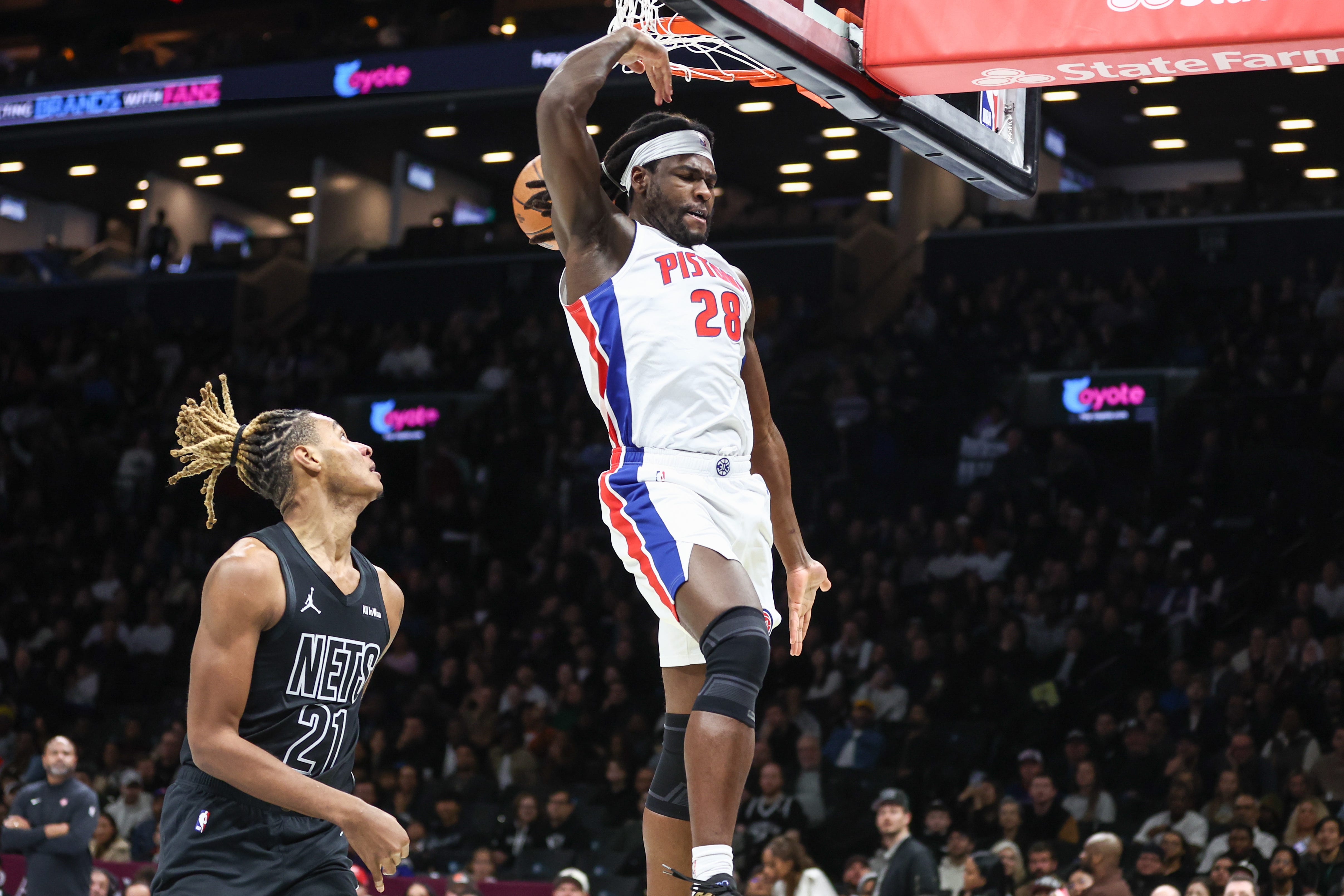 Detroit Pistons’ big exits vs Nets with left ankle sprain