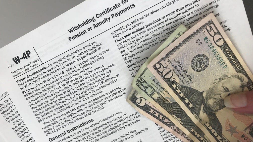 Retirees need to carefully review how much money they're having withheld from their pension or annuity payments.    Pension Checkup