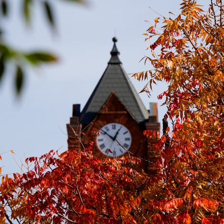 Fall colors on the campus of University of Central Oklahoma in Edmond, Monday, Nov. 10, 2025.