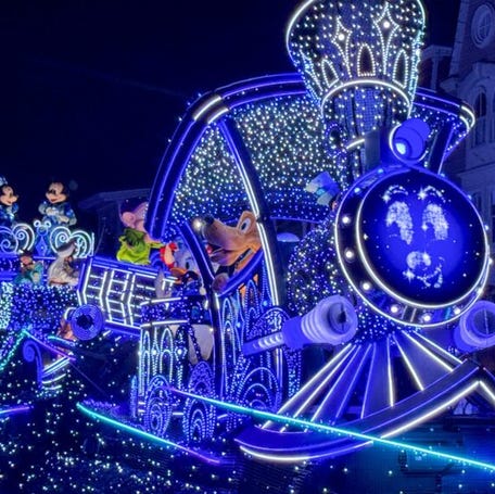 Disney World Magic Kingdom's Disney Starlight parade finale.