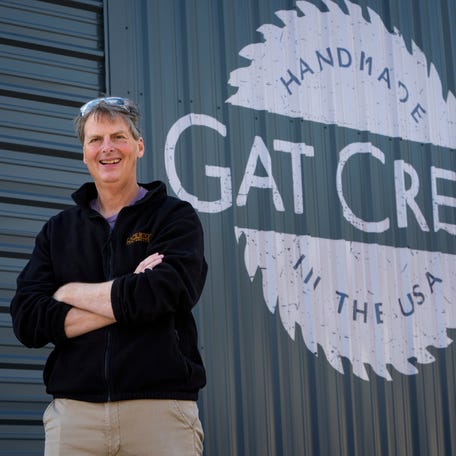Gat Caperton, CEO of Gat Creek Furniture in Berkeley Springs, W.V., is one of several American manufacturers fighting a battle against imports. The furniture company gave USA TODAY a first-hand look at how the business is being impacted on Oct. 31, 2025.