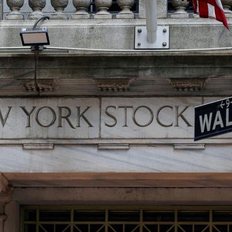 A view shows the New York Stock Exchange (NYSE) Wall Street entrance in New York City, U.S., April 7, 2025.
