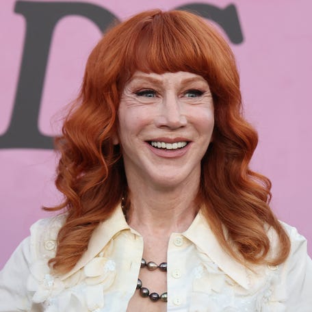 Kathy Griffin attends the 35th annual Environment Media Association Awards at the Radford Studio Center in Studio City, California, on Oct. 11, 2025.