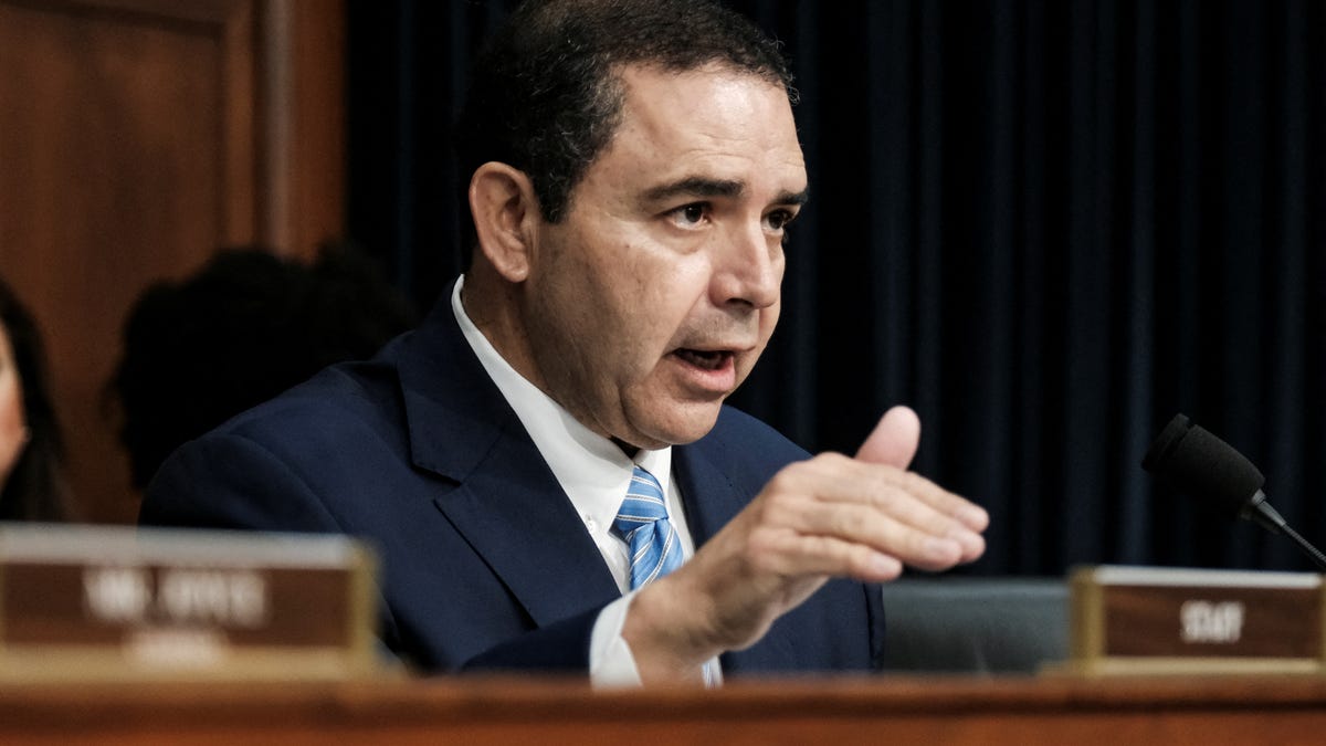Rep. Henry Cuellar (D-TX) questions Department of Homeland Security (DHS) Secretary Alejandro Mayorkas during a Homeland Security Subcommittee hearing on the DHS budget request on Capitol Hill in Washington, U.S., April 10, 2024.
