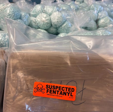 According to the Colorado Bureau of Investigation's news release on Nov. 17, 2025, the U.S. Drug Enforcement Administration's Rocky Mountain Field Division seized about 1.7 million counterfeit fentanyl pills from a storage facility in the Denver suburb of Highlands Ranch. It's the largest one-time seizure of counterfeit pills in Colorado history, and the sixth-largest, single seizure of suspected fentanyl pills in U.S. history.