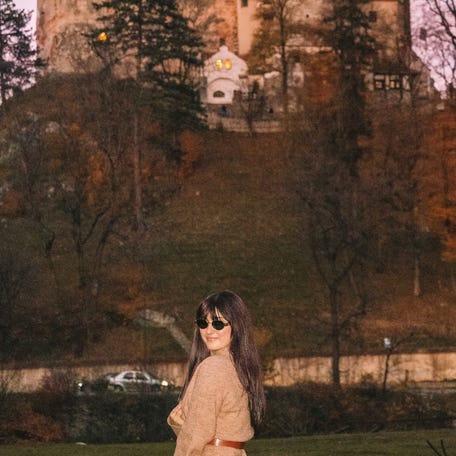 Krigbaum went to a Halloween party in Transylvania after reading Dracula.