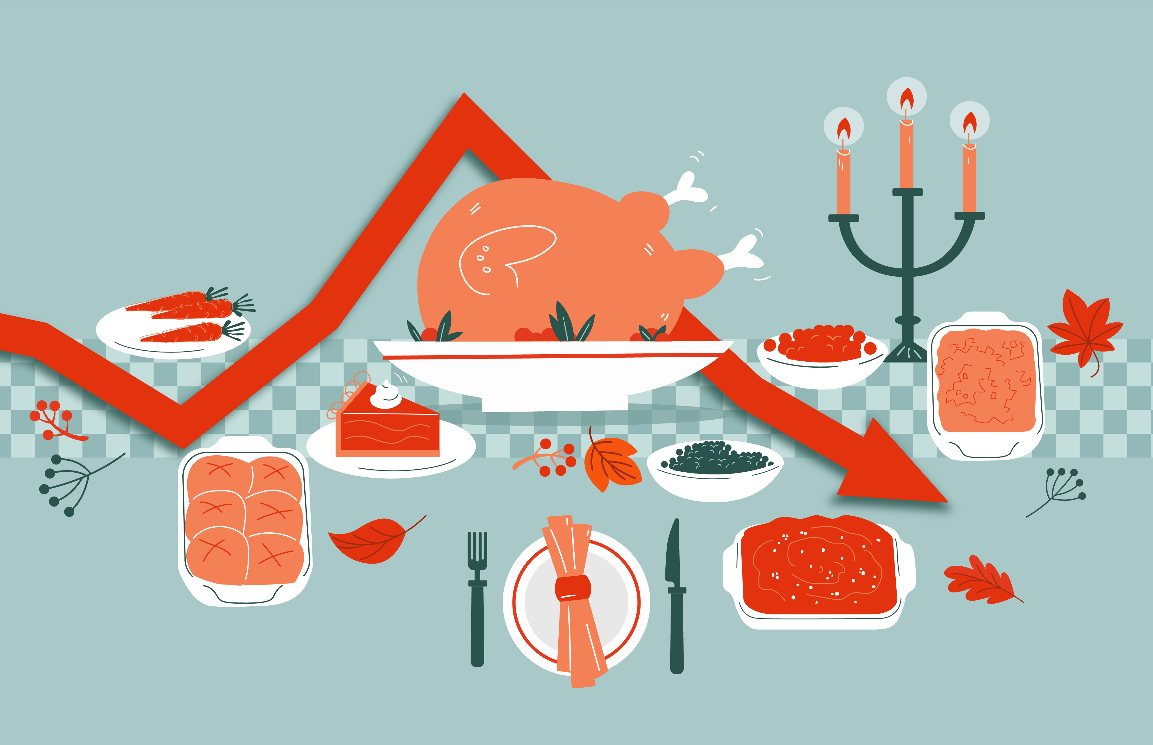 Thanksgiving turkey prices are lower. Here’s how much dinner costs.