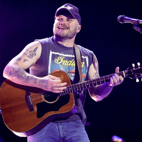 Zach Bryan performs at the T-Mobile Mane Stage during the 2025 Stagecoach Festival in Indio, California, on April 25, 2025.