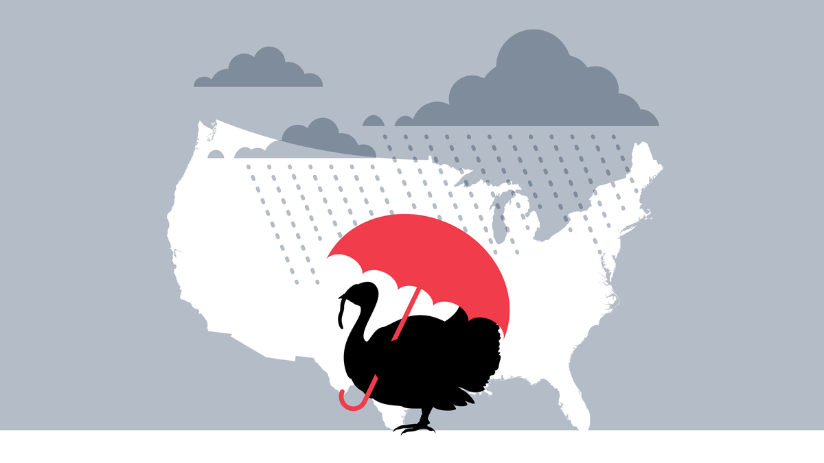 A brewing storm system in the Central US may hinder Thanksgiving travelers.