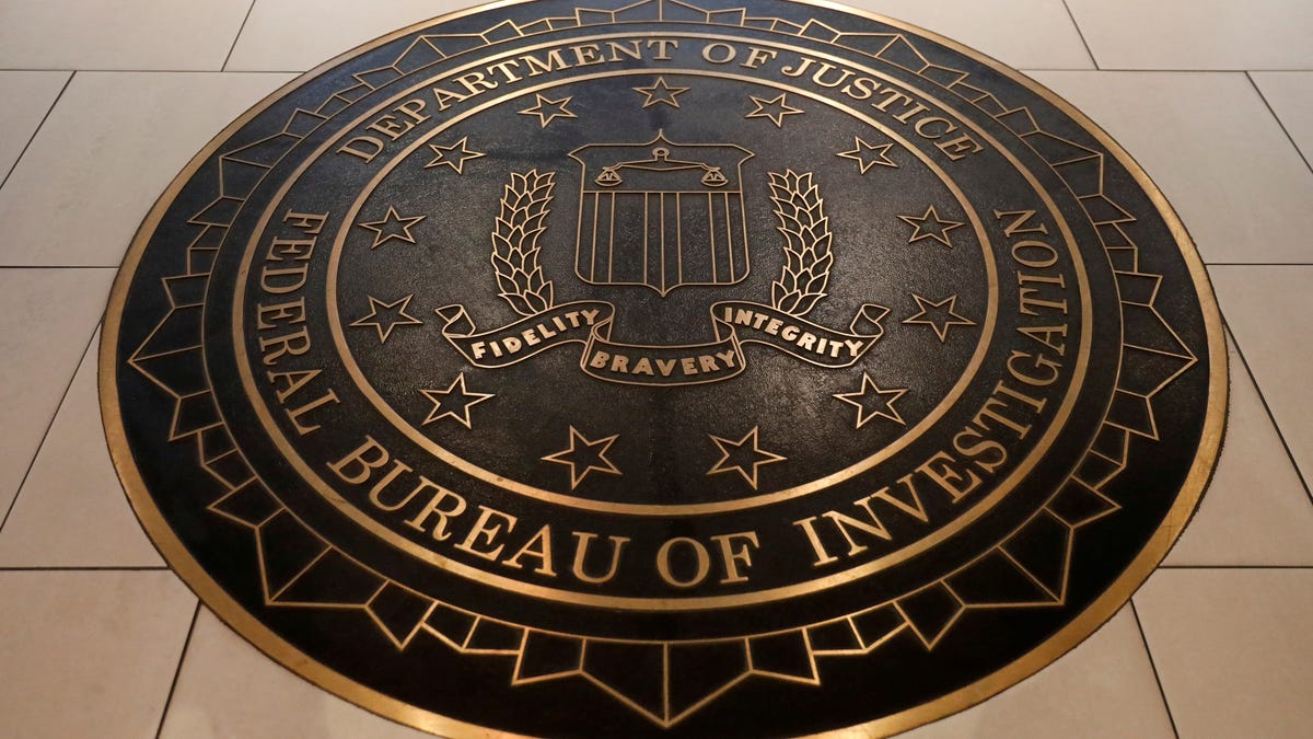 The Federal Bureau of Investigation seal is seen at FBI headquarters in Washington, U.S. June 14, 2018. REUTERS/Yuri Gripas/File Photo