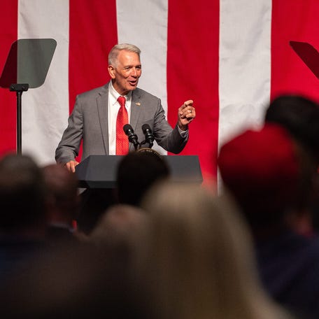 Ralph Abraham speaking at LAGOP Rally in Kenner, LA. Saturday, Oct. 5, 2019.    Pence Rally Kenner 4730