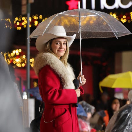 Lainey Wilson rehearses for the 2025 Macy's Thanksgiving Day Parade rehearsals on November 25 in New York City.