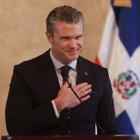Pete Hegseth, secretary of the U.S. Department of War ‒ formally known as the U.S. Department of Defense ‒ visits Santo Domingo, Dominican Republic, on Nov. 26, 2025.