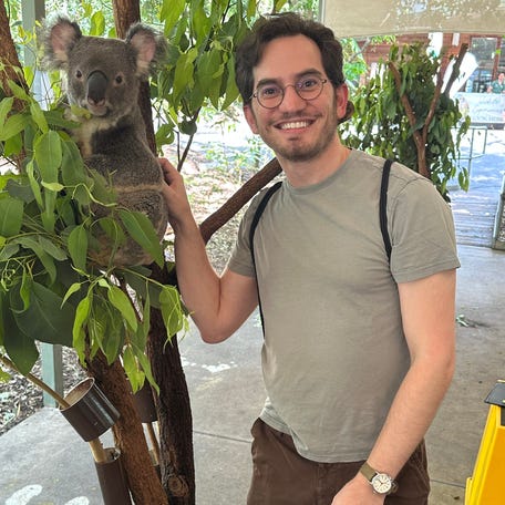 I spent the better part of my first day in Australia at the Lone Pine Koala Sanctuary in Brisbane. I met so many cool, friendly animals. It was a highlight of my trip. Also, fun fact: Koalas only eat eucalyptus so they smell like a spa.