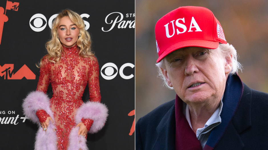Sabrina Carpenter, left, is speaking out against the White House for using one of her songs in a video without permission.