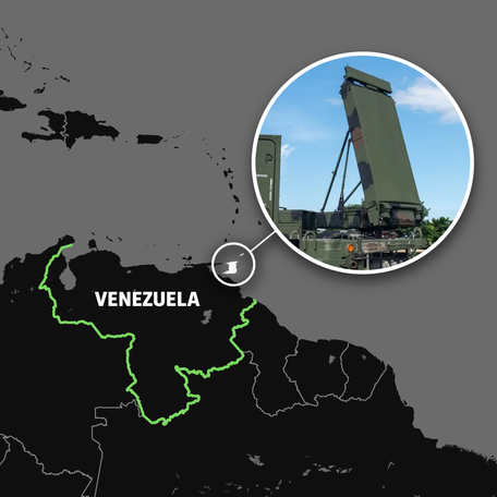 U.S. military install radar defense systems at Tobago airport.