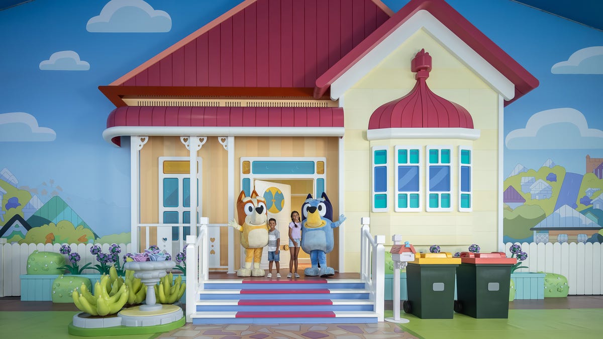 The entrance to Bluey's house at Bluey's World.