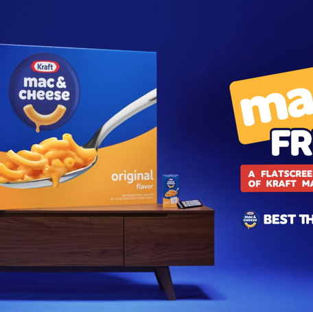 A 65-inch box of Kraft Mac & Cheese that went on sale at 12:01 a.m. on Friday, Nov. 28, 2025.