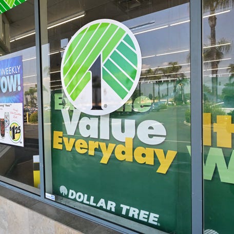 Shoppers enter a Dollar Store in Alhambra, California, on August 23, 2022. US shoppers are facing increasingly high prices on everyday goods and services as inflation continues to surge with high prices for groceries, gasoline, and housing. (Photo by Frederic J. BROWN / AFP) (Photo by FREDERIC J. BROWN/AFP via Getty Images)