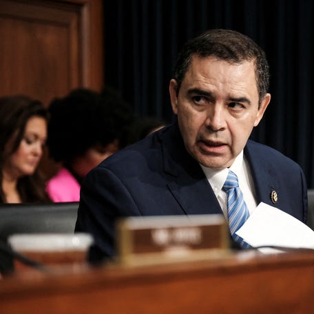 Rep. Henry Cuellar (D-TX) questions Department of Homeland Security (DHS) Secretary Alejandro Mayorkas during a Homeland Security Subcommittee hearing on the DHS budget request on Capitol Hill in Washington, U.S., April 10, 2024.