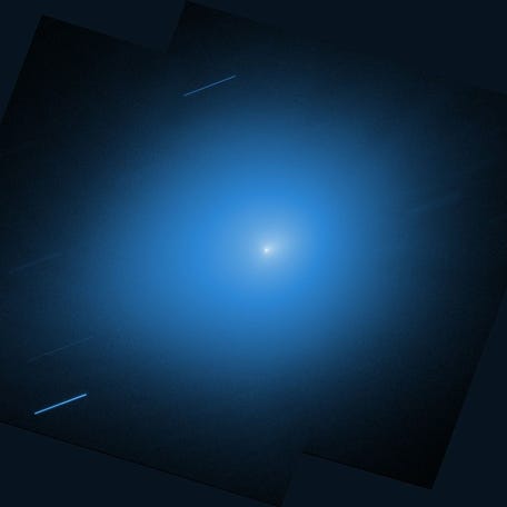 NASA's Hubble Space Telescope observed 3I/ATLAS Nov. 30, with its Wide Field Camera 3 instrument. The image was taken about four months after Hubble's first look at the interstellar comet.