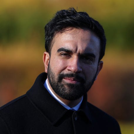 New York City mayor-elect Zohran Mamdani attends a press conference in Central Park in the East Harlem neighborhood of New York City, U.S., November 24, 2025.