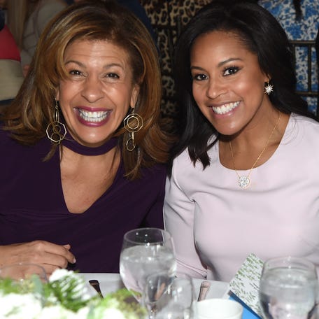Hoda Kotb and Sheinelle Jones attend Hudson River Park Friends Playground Committee Fourth Annual Luncheon at Current at Chelsea Piers on January 25, 2019 in New York City.