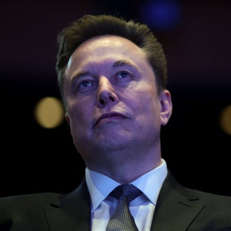 Elon Musk attends the U.S.-Saudi Investment Forum in Washington, D.C., U.S., November 19, 2025.