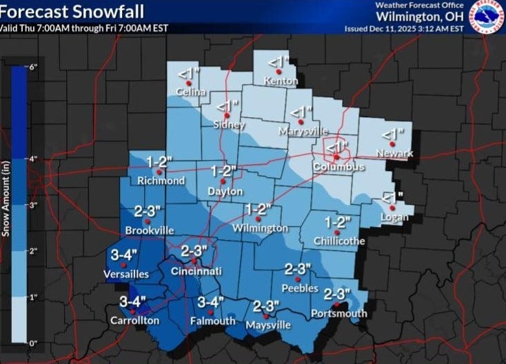 Winter storm watch issued for Columbus, central Ohio
