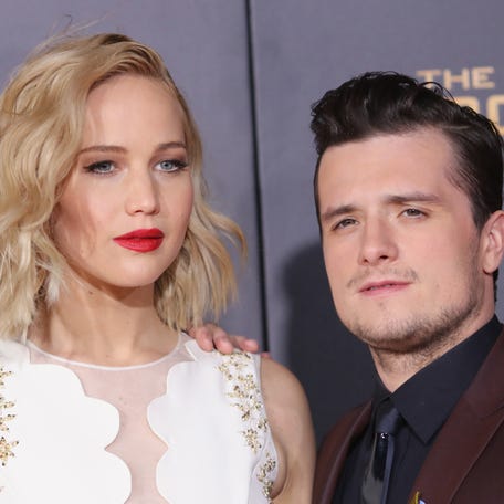 Jennifer Lawrence and Josh Hutcherson attend premiere of Lionsgate's "The Hunger Games: Mockingjay - Part 2" at Microsoft Theater on Nov. 16, 2015, in Los Angeles.