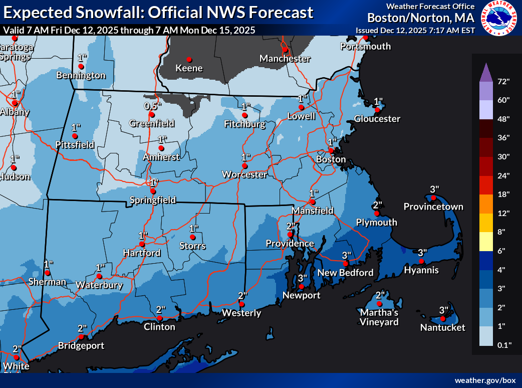 Image for Snow to hit Cape Cod this weekend. How much to expect.