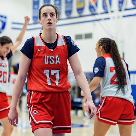 Caitlin Clark spoke about ongoing WNBA CBA talks at Team USA training camp.