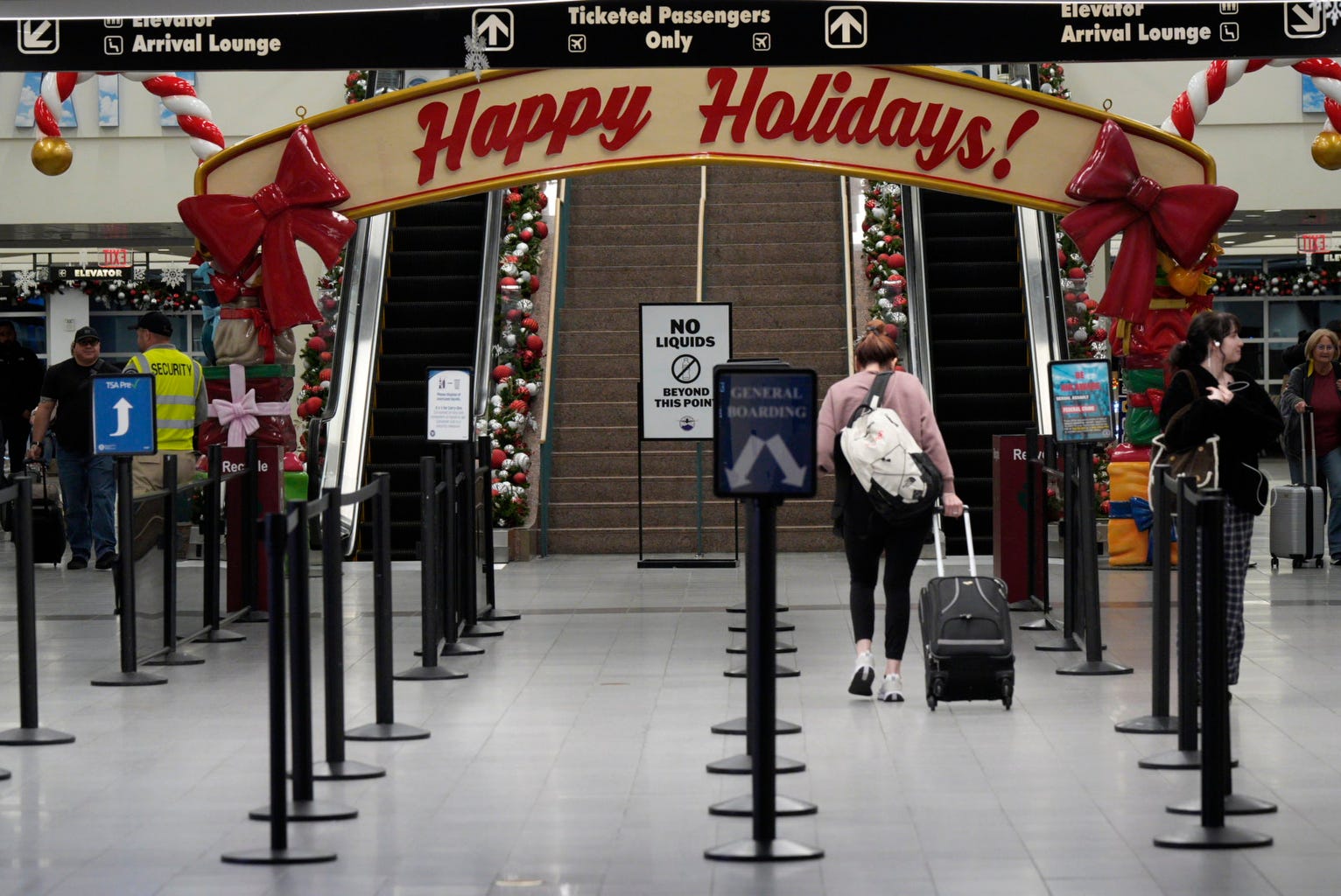 Flights on Christmas Day are the least crowded. Holiday travel tips