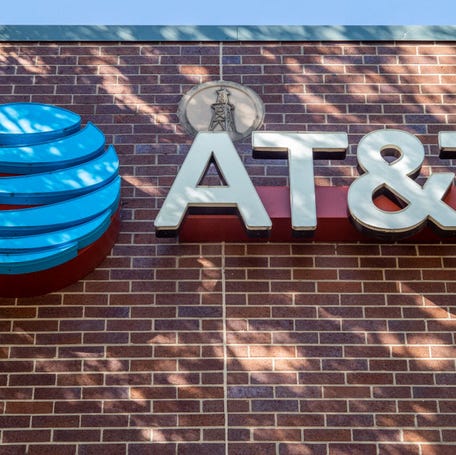 The exterior of an AT&T store on Oct. 20, 2022 in Houston, Texas.