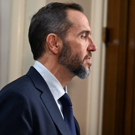 Former U.S. Special Counsel Jack Smith arrives for a closed-door deposition as part of a House Judiciary Committee inquiry into his now-dismissed cases against U.S. President Donald Trump over his efforts to overturn the 2020 election results and his retention of classified documents, on Capitol Hill in Washington, D.C., U.S., December 17, 2025. REUTERS/Annabelle Gordon