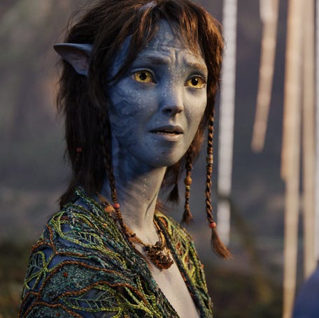 Kiri (Sigourney Weaver) finds love in unlikely places in "Avatar: Fire and Ash."