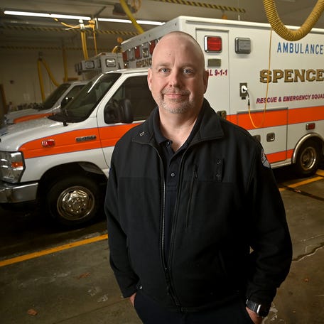 Burt Cox, the operation's chief of the Spencer Rescue Squad.