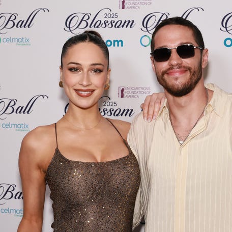 Elsie Hewitt and Pete Davidson attend the 13th Annual Blossom Ball at The Pierre Hotel on May 15, 2025, in New York City.
